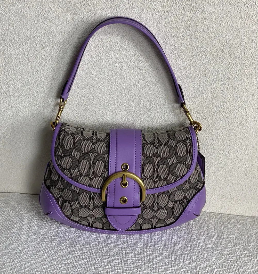Coach purple shoulder bag